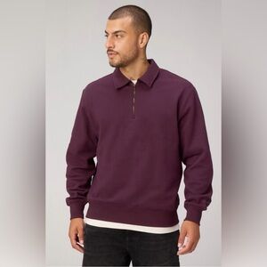 Fabletics Canada -The Go-To Quarter Zip Polo -Size Large NWT